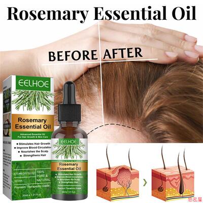 EELHOE Rosemary Serum Hair Growth Care Oil Nourishes Scalp