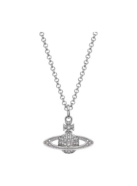 镶钻平面土星项链女薇薇安经典锁骨链