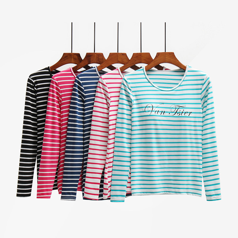 NEW MODAL CHEST PAD LONG SLEEVE T-SHIRT WOMENS FREE BRA NO HOOP PAJAMAS UNDERWEAR BASE SHIRTS HOME TOPS