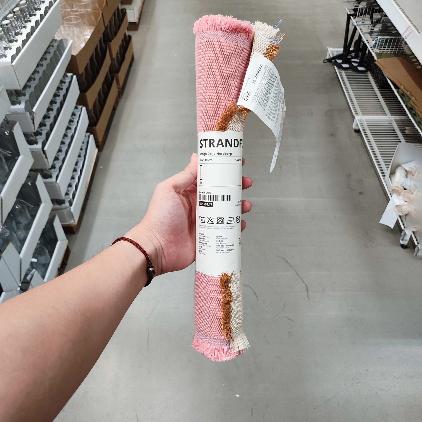IKEA宜家防水长桌布加厚面料耐脏
