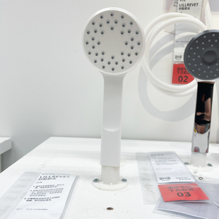 IKEA宜家 利勒耶夫 单喷洒模式手持花洒 节水设计 易安装浴室通用