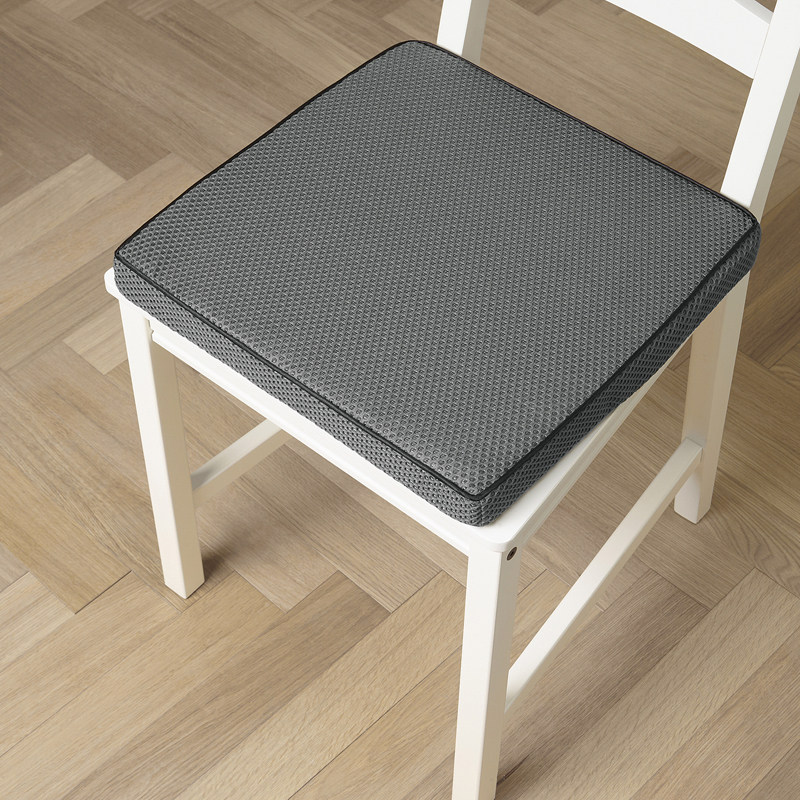 IKEA宜家 列弗鲍萨 方形38x38cm椅垫深灰色坐垫透气加厚4cm