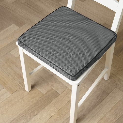 IKEA宜家 列弗鲍萨 方形38x38cm椅垫深灰色坐垫透气加厚4cm