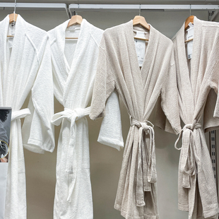 IKEA宜家 罗克翁 浴衣纯棉材质柔软亲肤吸水透气宽松版型舒适耐洗