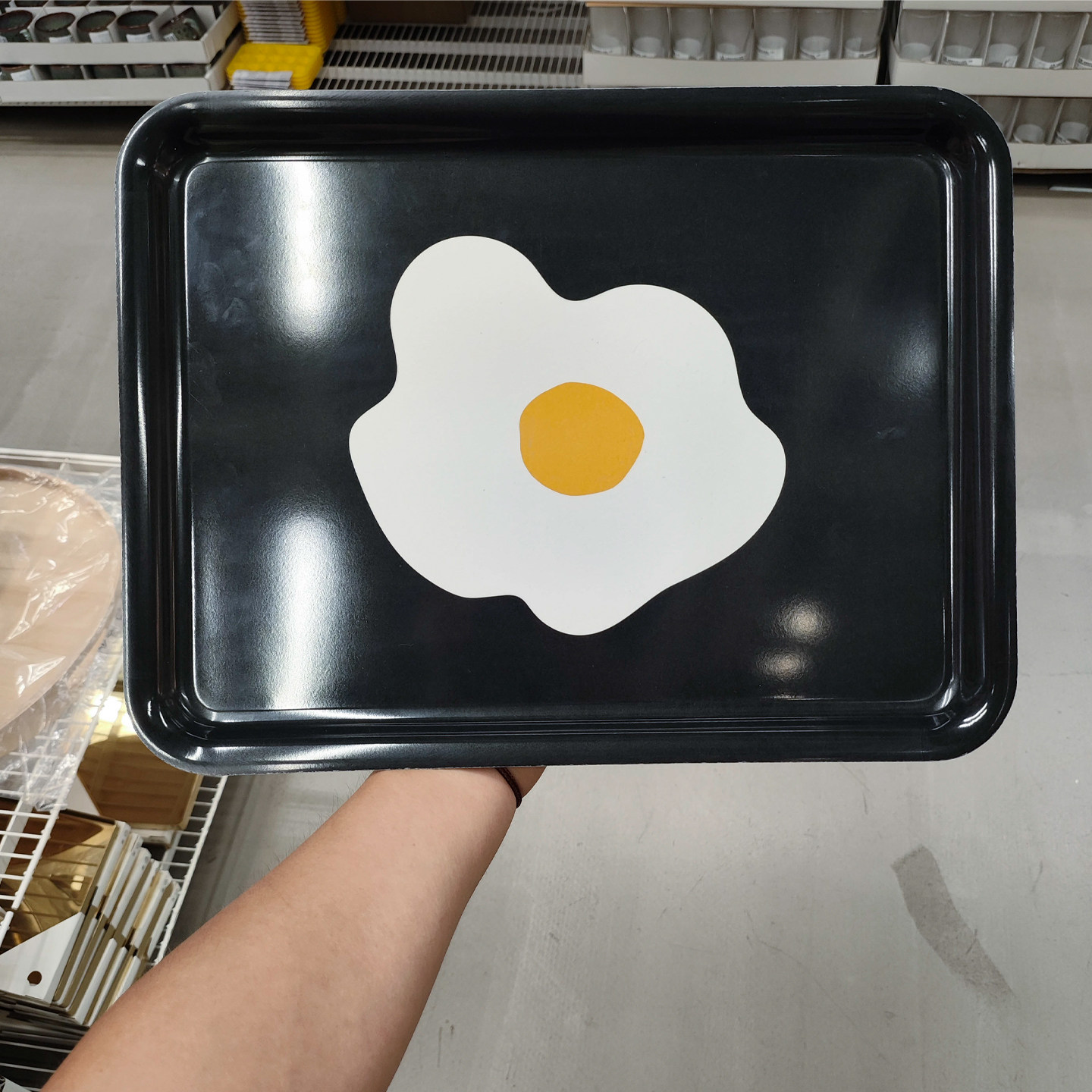 IKEA宜家托盘长方形水果盘防滑底