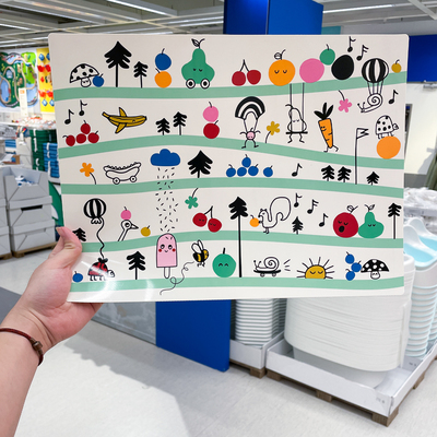 IKEA宜家 格吕恩芬克 餐垫 防水防油 隔热防滑 餐桌垫 家用简约