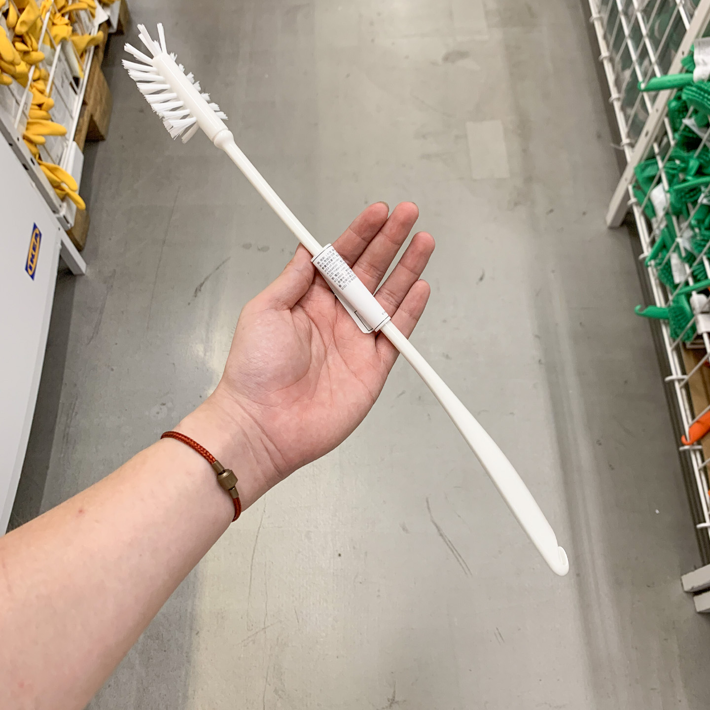IKEA宜家长柄硬毛清洁刷家用瓶刷