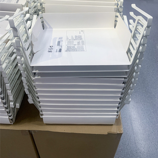 额外收纳空间 IKEA 白色方便储物篮 伯利克 厨房用具收纳 宜家