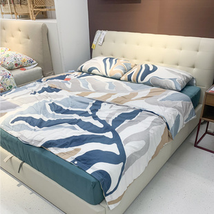 IKEA宜家 穆格斯温多色被套枕套多件套北欧风纯棉床品四季家用