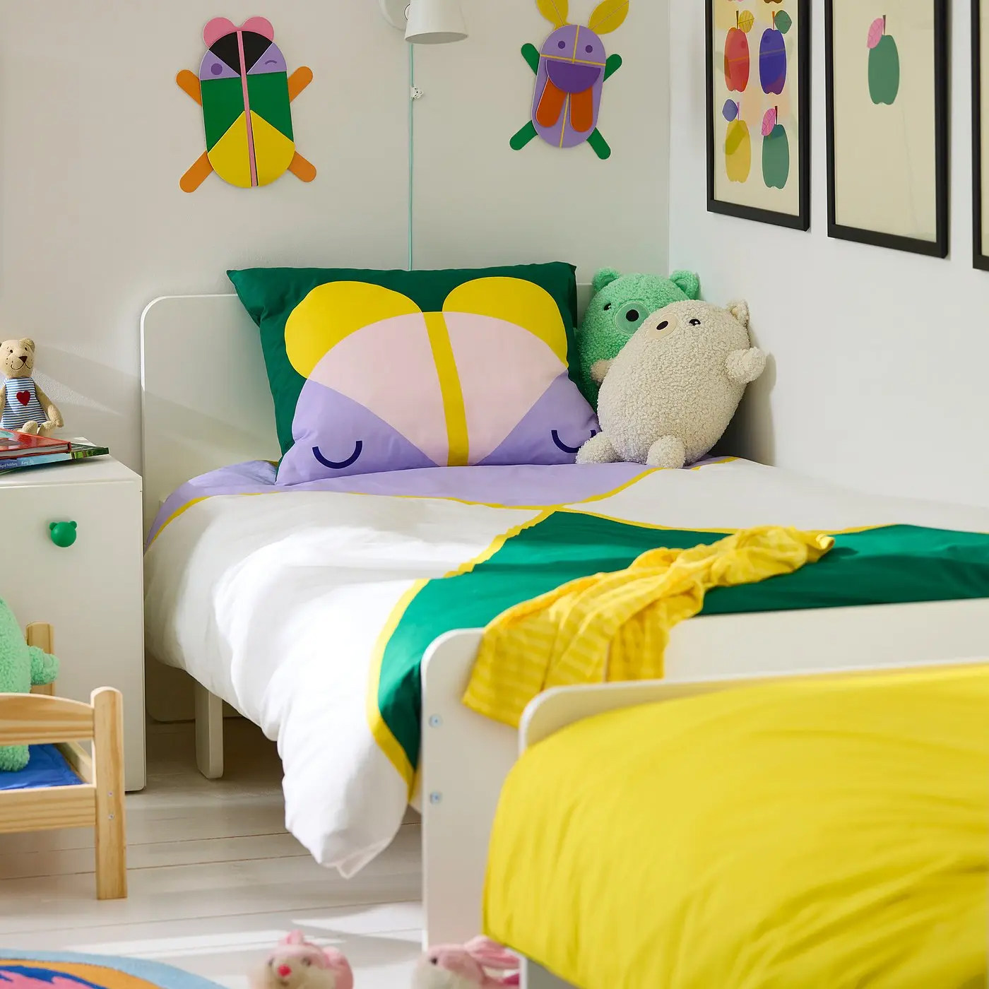 IKEA宜家 格雷希莫 被套枕套 纯棉柔软亲肤单人床品透气套件