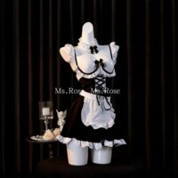 Ms Rose性感女仆cos制服情调套装吊带睡裙角色扮演趣味胸托内衣