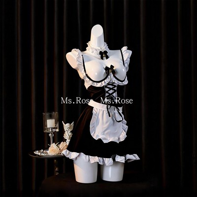 Ms Rose性感女仆cos制服情调套装吊带睡裙角色扮演趣味胸托内衣
