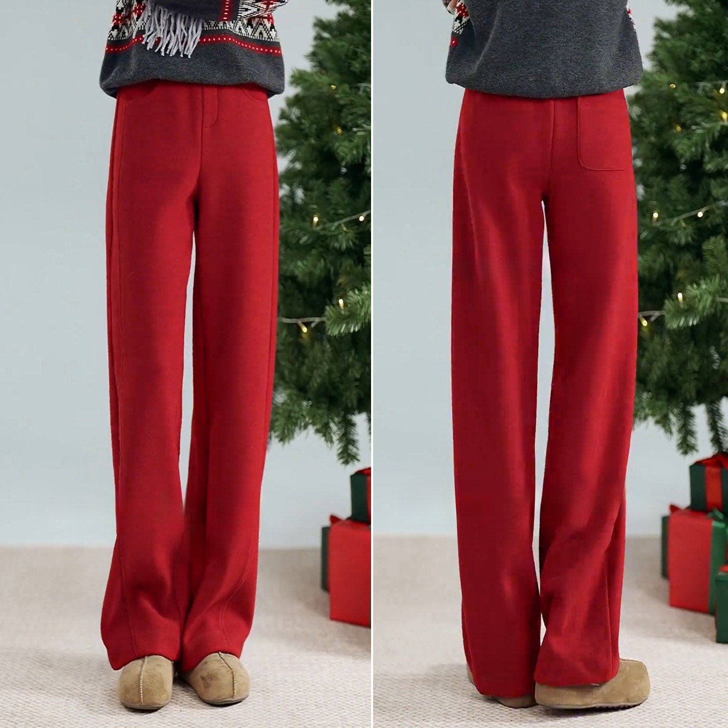 拉夏贝尔巨好看高腰休闲裤女2026今年流行爆款宽松显瘦阔腿弯刀裤,女装/女士精品,大码裤装,淘宝优惠券,粉丝福利购,淘宝优惠卷