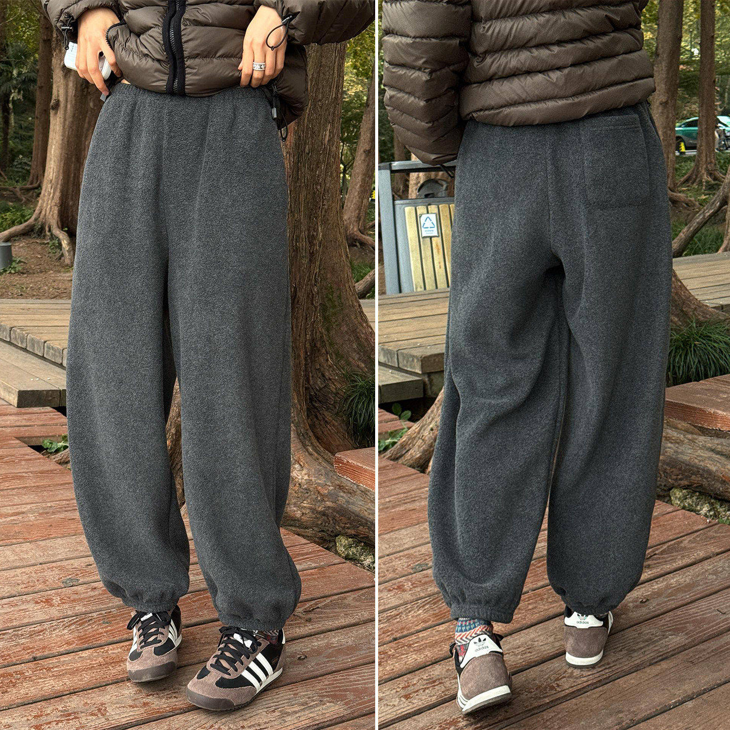 ，拉夏贝尔小个子裤子女2025款冬加厚休闲裤运动裤卫裤宽松束脚裤,女装/女士精品,大码裤装,淘宝优惠券,粉丝福利购,淘宝优惠卷