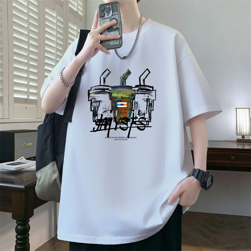 青少年短袖T恤男大童夏季2026新款帅气半袖初中高中学生潮流男装