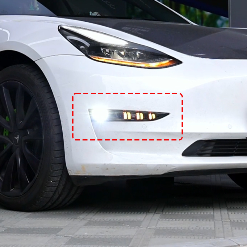 适用特斯拉MODEL3/Y改装LED雾灯