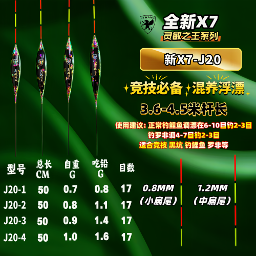 jzwang纳米中小扁混养灵敏鲤鱼