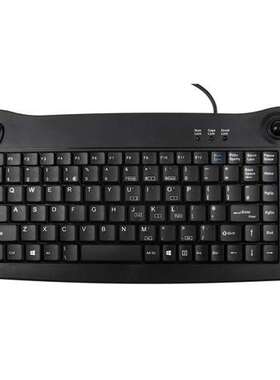 RS Pro 5010U黑色USB带轨迹球的工控键盘 ACK-5010U