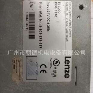 LENZE控制器EL1000 P/N:3270  24VDC  NR:8-108-173-987修议