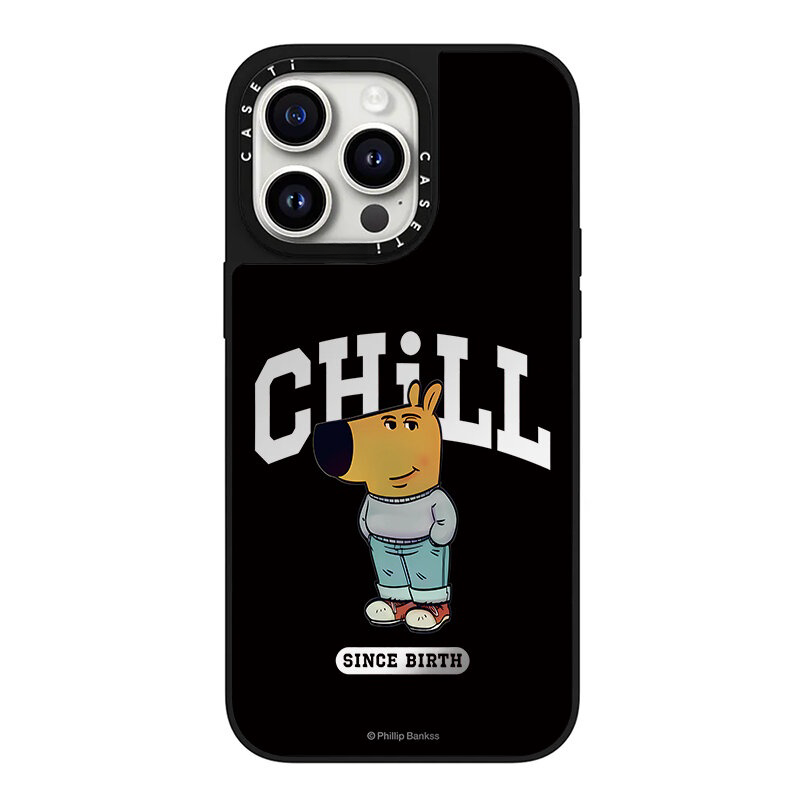 caseti联名悠闲冷静chill狗哥tiiPhone16promax适用于苹果15prmax保护套14手机壳13防摔12MagSafe磁吸华强北