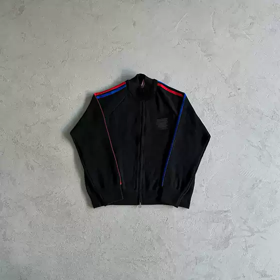 Evil - Red and Blue Border Sweater Cardigan