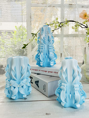 礼物德国雕刻蜡烛雕刻乔迁礼物