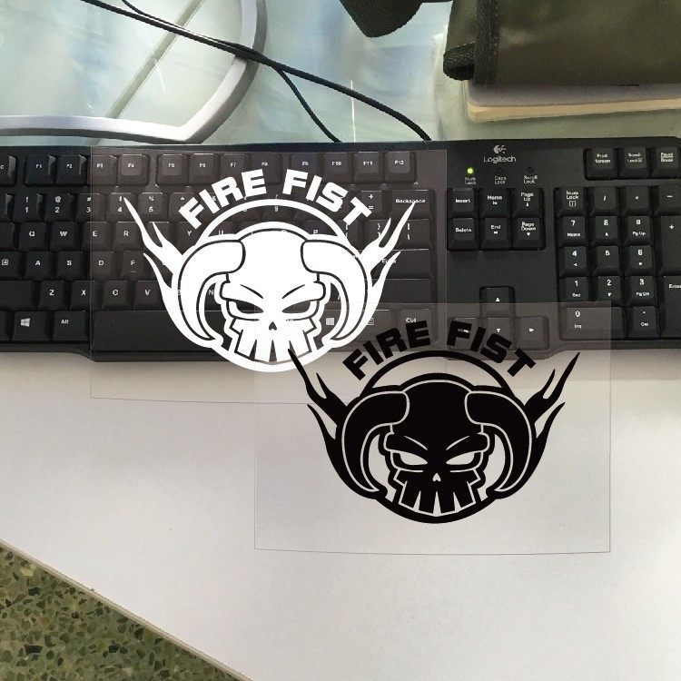 汽车贴纸 车身贴 引擎盖贴  海贼王火拳艾斯 标志 反光 车贴拉花