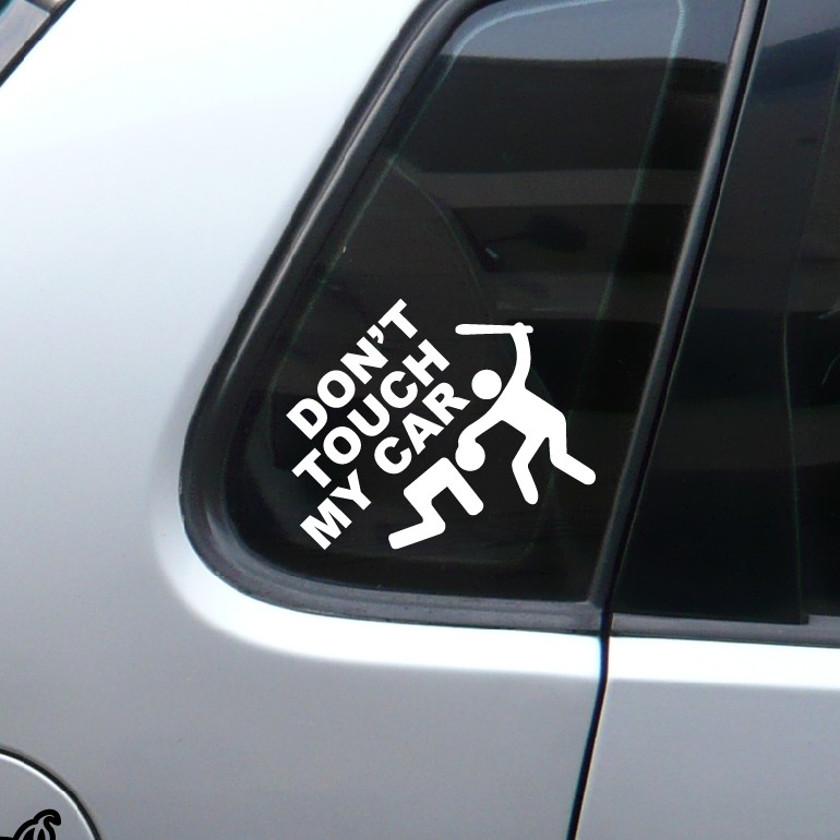 汽车别动我搞笑贴纸户外反光膜