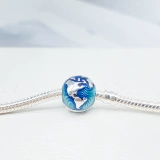Европейская покупка Pandora Blue Earth Fixed Buckle 799429C01 Страница модель