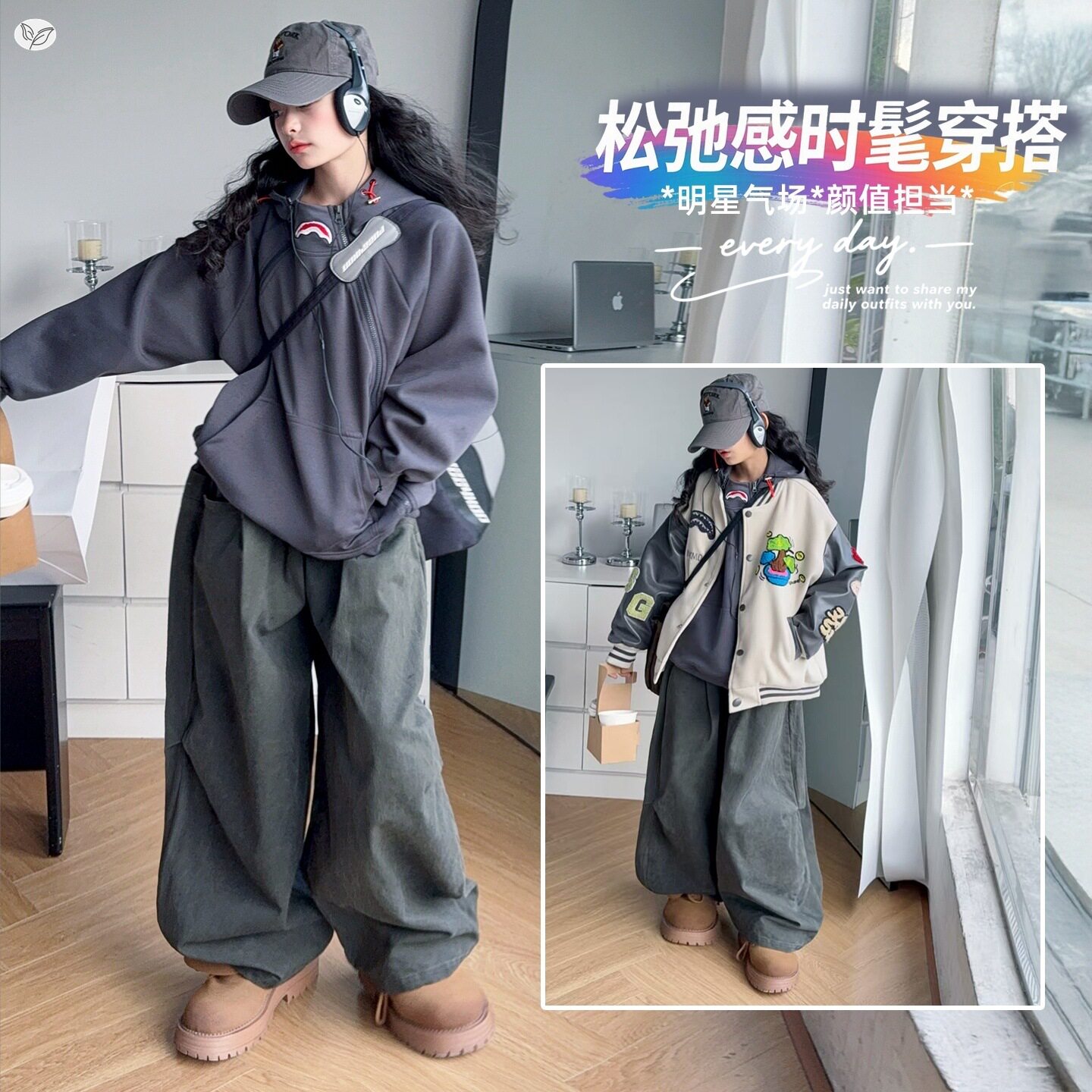 2026年秋季新款男女通用韩版拼色绣花棒球服加厚外套保暖舒适