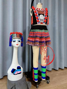 倾城瑶族花棍瑶情北京舞蹈学院服装服饰演出服表演服艺考定制原版