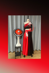 桃李杯新款花腰傣族舞蹈服民族艺考定制剧目群舞头饰比赛服装