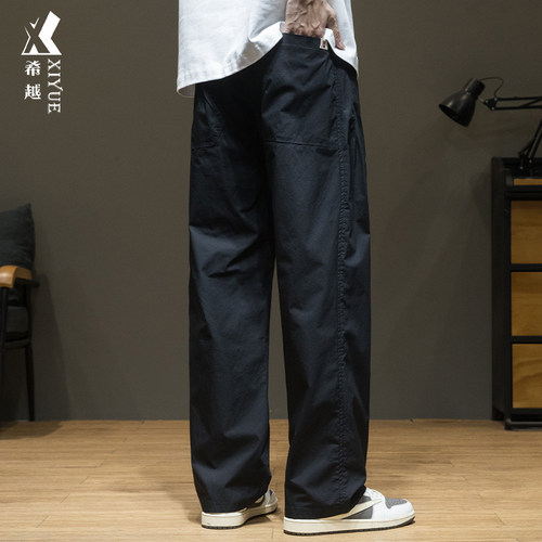 高个子加大码直筒休闲裤男长裤子