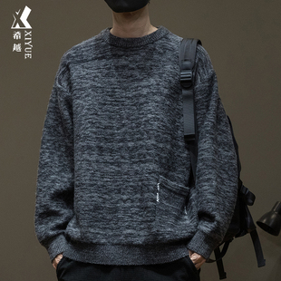 加肥加大内搭针织衫 大码 上衣 工装 秋冬重磅休闲毛衣男加厚2025新款