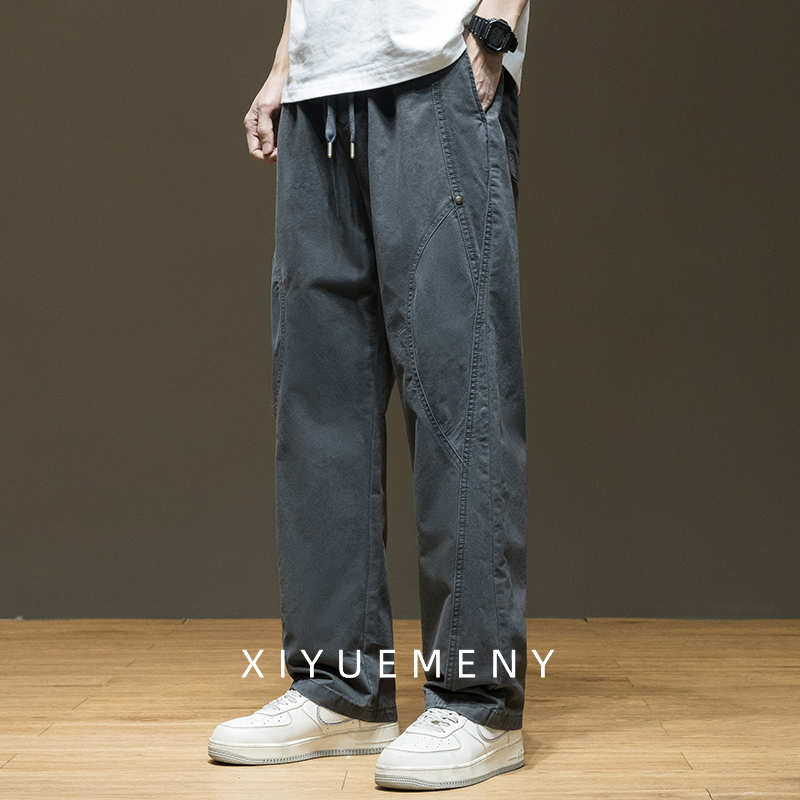 日系宽松直筒休闲裤街头风工装裤