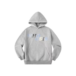 WHOOSIS（不知其名）碎花牛仔贴布绣帽衫连帽卫衣秋百搭松弛感男