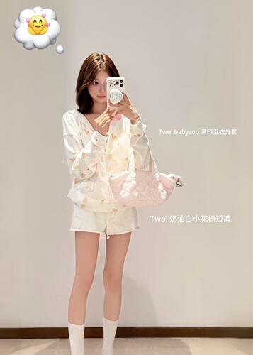 TWOI Design Lab满印连帽卫衣春秋款BABY ZOO系列上衣外套ins潮