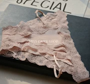 Cũng giống như mùa xuân! Tóm tắt bikini của phụ nữ Cotton Thongs Quần lót đen gợi cảm B058 - G-string