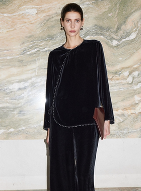 真丝丝绒上衣ML-S-479