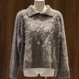 女士上衣JS 长袖 079 立领套头羊毛时尚 新款