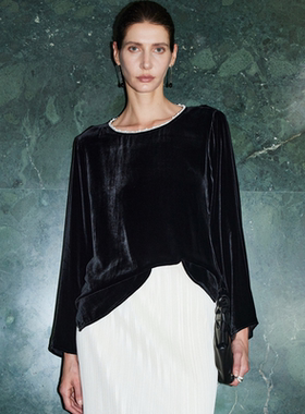 真丝丝绒上衣ML-S-020