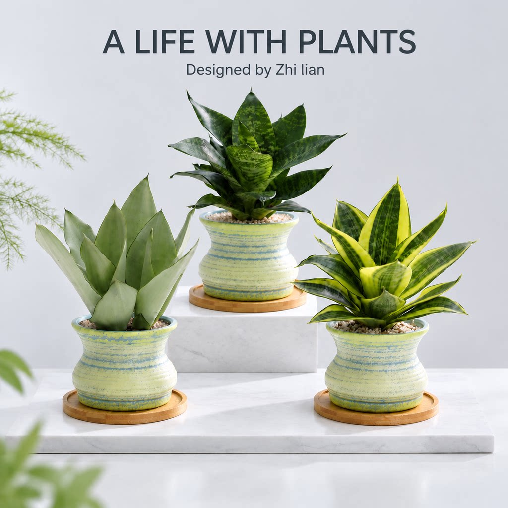 哈尼虎尾兰盆栽多肉植物室内工位情绪稳定摆件白玉虎皮兰绿植耐阴