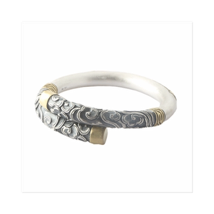 足银999镯金箍棒齐天大圣定海神针孙悟空手工男女情侣手镯银手镯