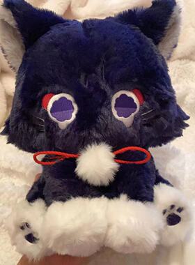 散兵散猫猫玩偶公仔毛绒玩具棉花娃娃周边抱枕猫玩具可爱生日礼物