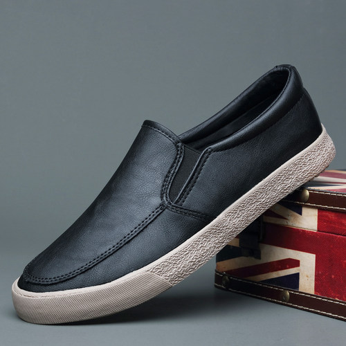 男士皮鞋韩版潮流时尚一脚蹬