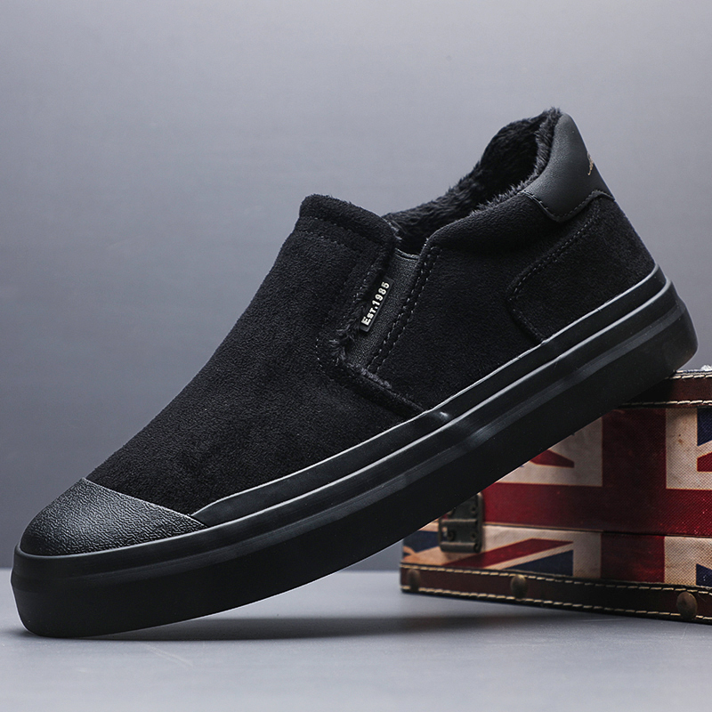 冬季新款男士加绒保暖棉鞋