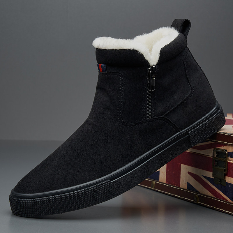 宝达冬季新款男鞋加绒保暖魔术贴棉鞋高帮鞋男大码青年雪地靴潮鞋,流行男鞋,时尚雪地靴,淘宝优惠券,粉丝福利购,淘宝优惠卷