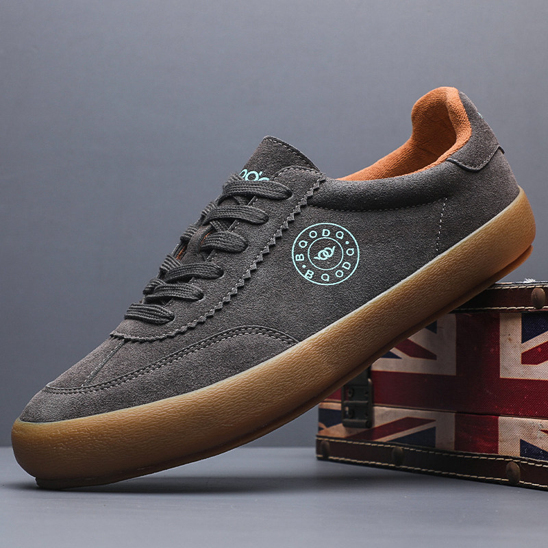 宝达男鞋2026新款春季青年低帮系带布鞋透气防臭男士板鞋软底潮鞋