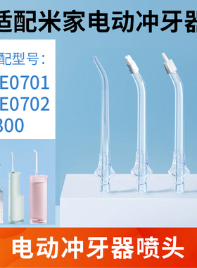 适用小米MEO701 F300冲牙器标准正畸喷头米家洗牙器替换喷头喷嘴