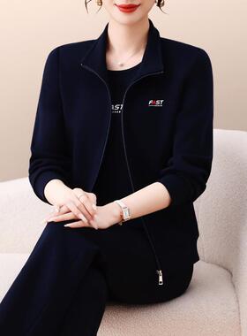 运动套服装女秋新春55-73510款洋气质妈妈龄显瘦减时尚休闲跑步三